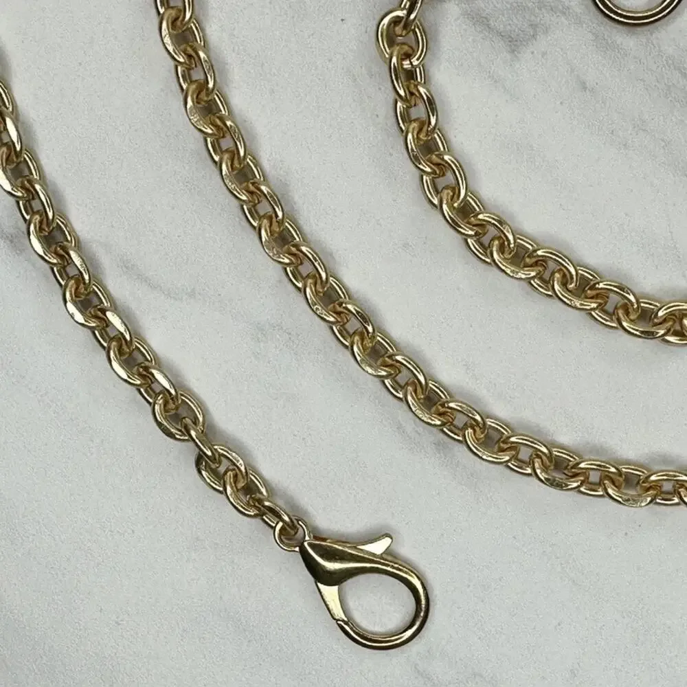 Gold Tone Chain Link Purse Strap Replacement Handbag Shoulder Crossbody ✨